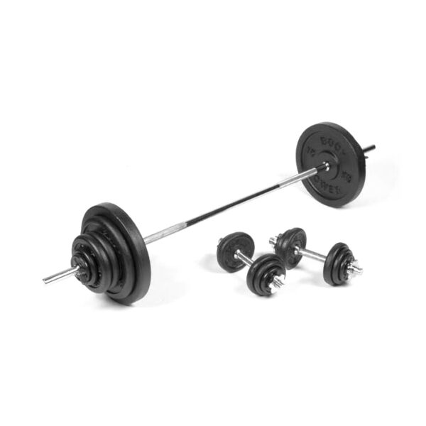 Body Power 101Kg 6FT Combi Standard Weight Set