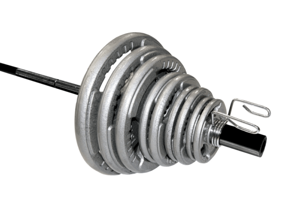 Body Power 130Kg Cast Iron TRI-GRIP Olympic Weight Set (Black 7Ft Bar)