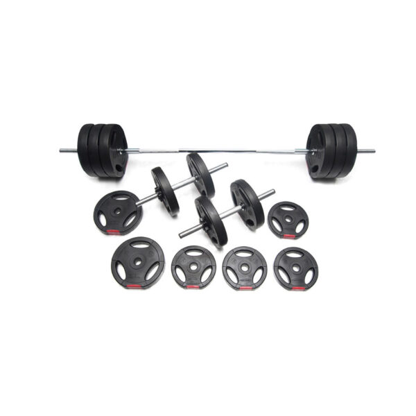 Body Power 52kg Tri-Grip Vinyl Weight Set