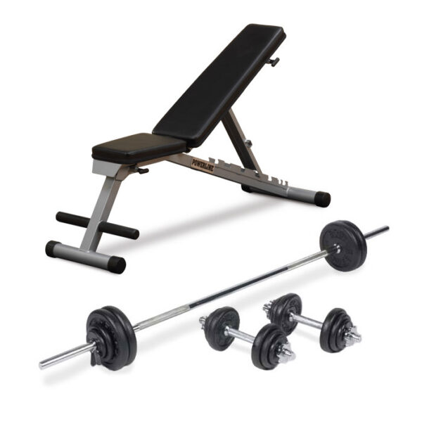 Body Power 52Kg 7FT Combi Standard Weight Set