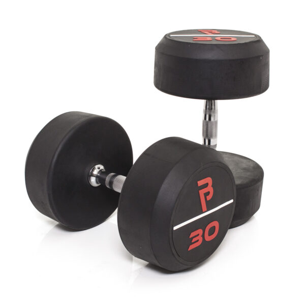 Body Power 30Kg Pro Rubber Dumbbells (x2)