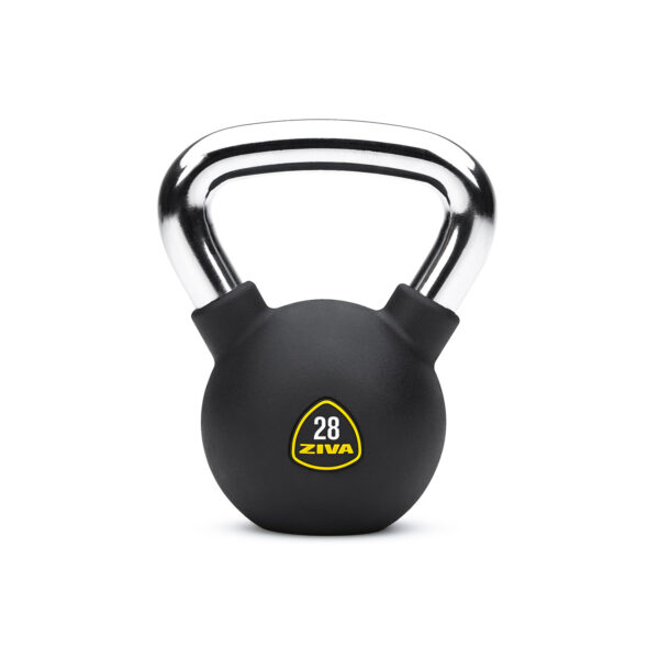Ziva 28Kg Performance Rubber Kettlebell