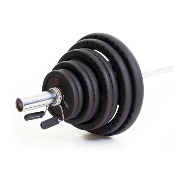Body Power 115kg Rubber Tri-Grip Olympic Weight Set