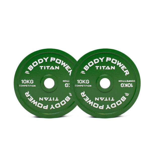 Body Power TITAN Calibrated Cast Iron Olympic Plate 10kg (x2)
