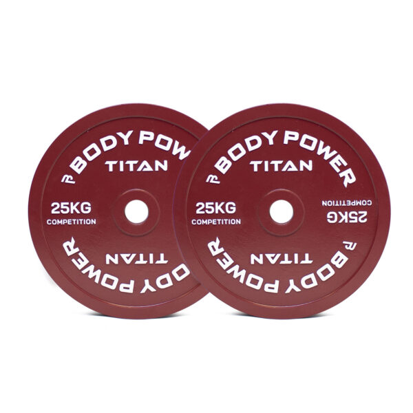 Body Power TITAN Calibrated Cast Iron Olympic Plate 25kg (x2)