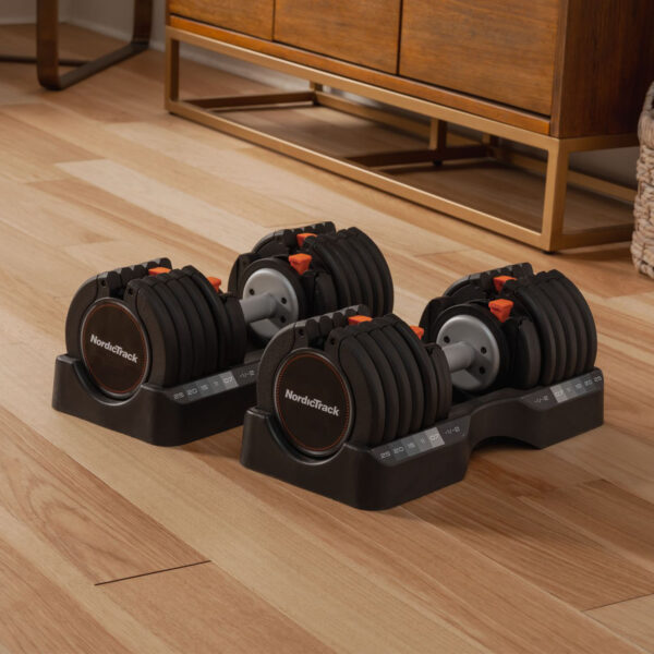 NordicTrack Select-A-Weight Adjustable Dumbbell Pair - 25kg